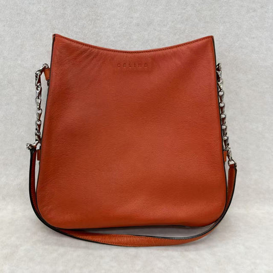 CELINE Orange Red Shoulder Bag [Pre-Owned]