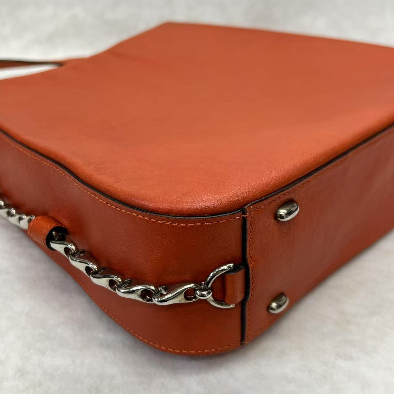 CELINE Orange Red Shoulder Bag [Pre-Owned]