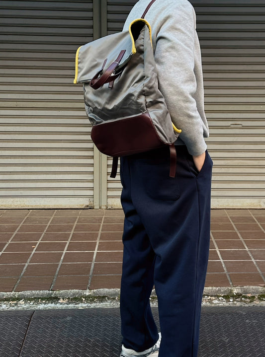 Prada Colorblock Triangle Logo Backpack [Pre-Owned]