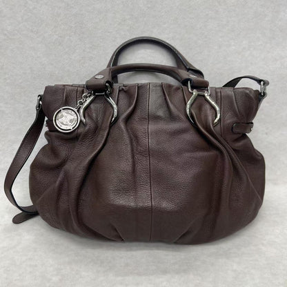 CELINE Leather Top Handle & Shoulder Bag [Pre-Owned]
