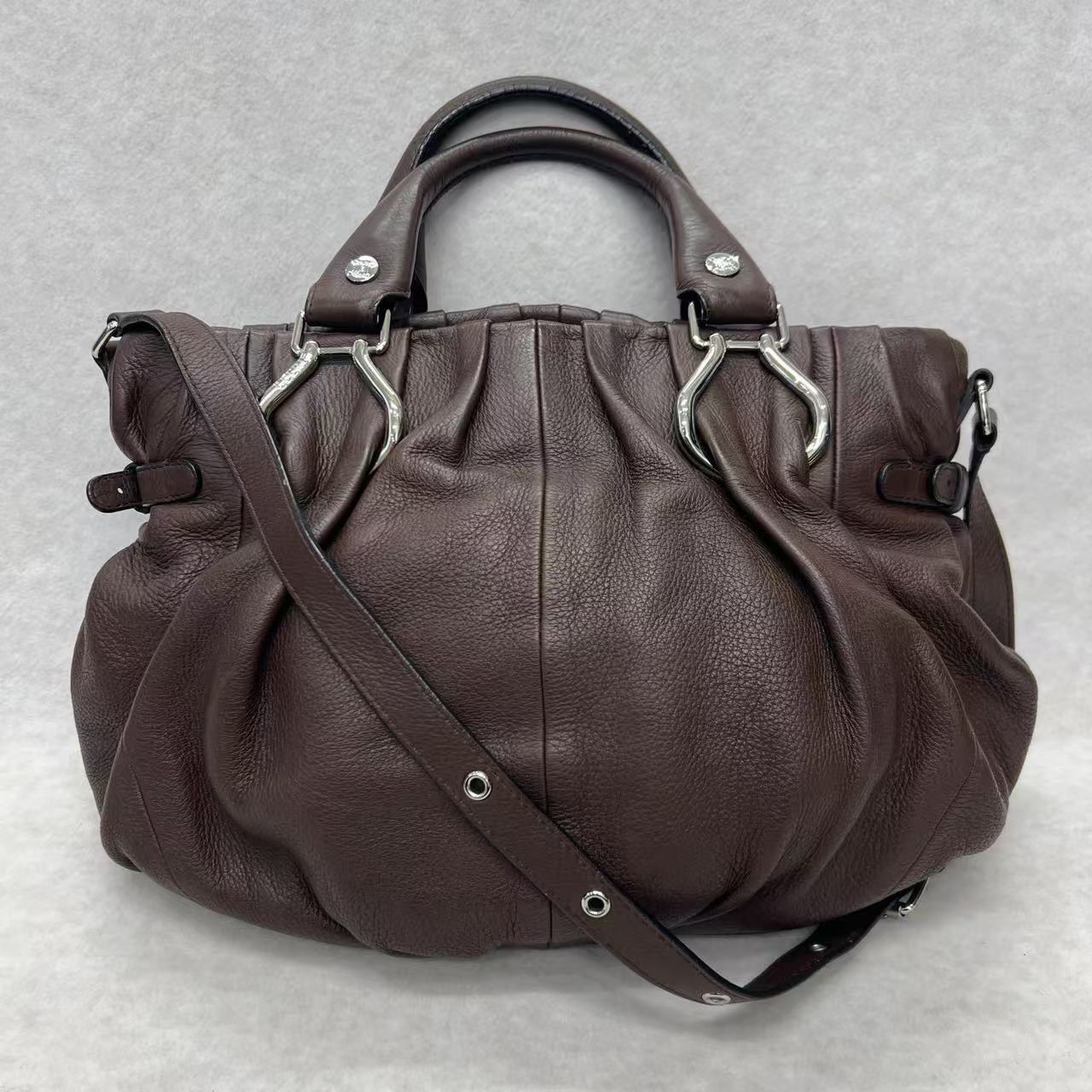 CELINE Leather Top Handle & Shoulder Bag [Pre-Owned]