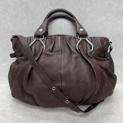 CELINE Leather Top Handle & Shoulder Bag [Pre-Owned]