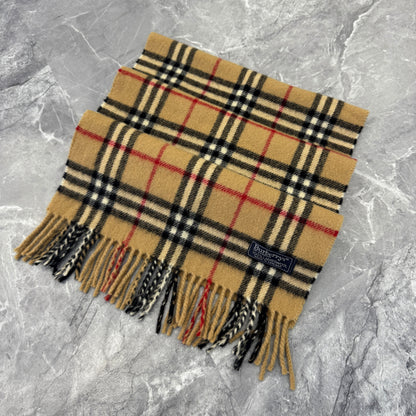 BURBERRY Checked Wool Scarf [Pre-Owned]