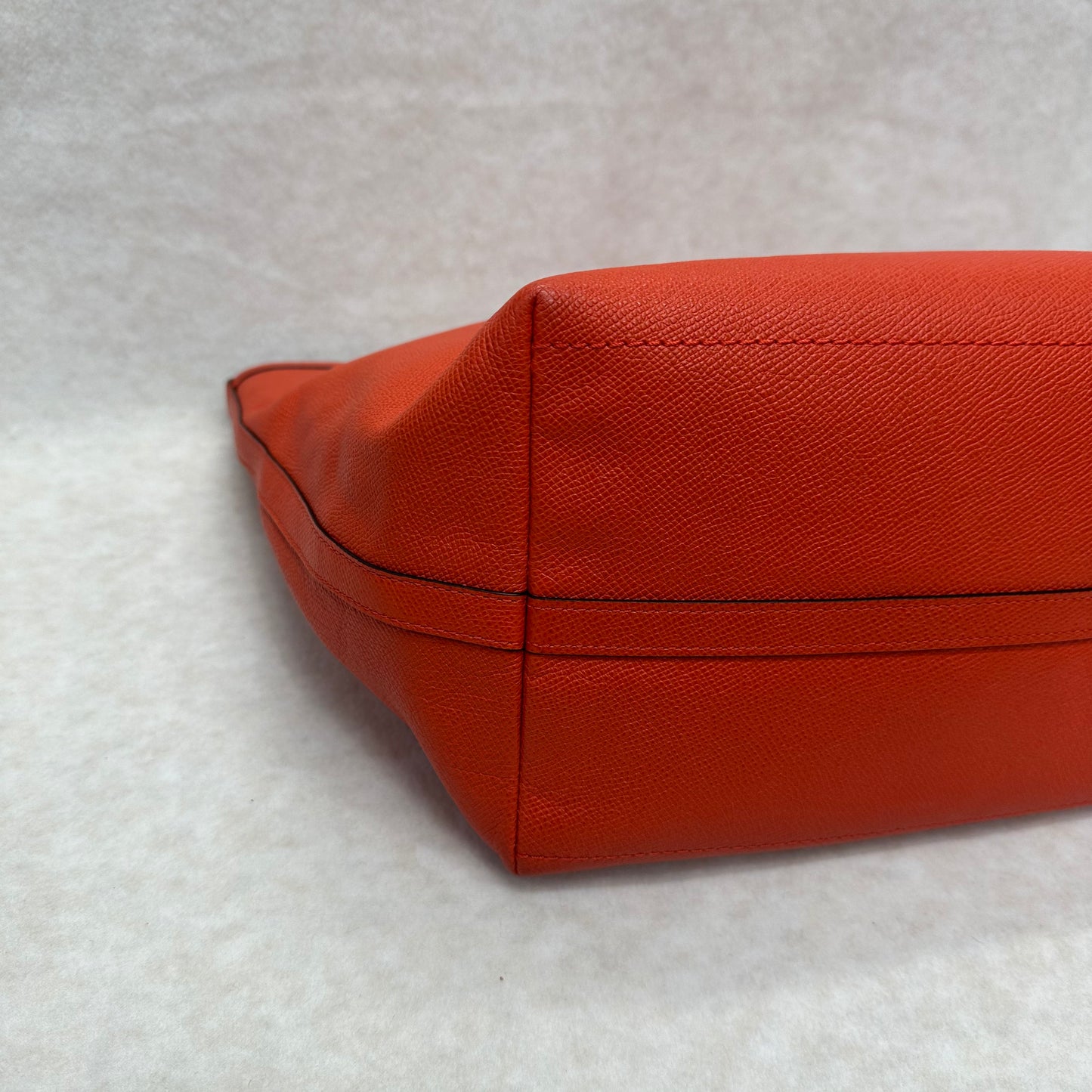 Coach Orange Red Tote Bag [Pre-Owned]