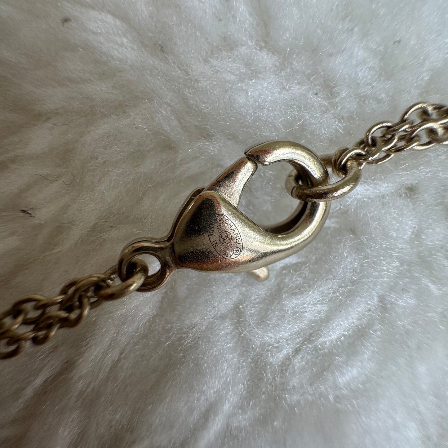 Chanel Reversible Double CC Logo Necklace [Pre-Owned]