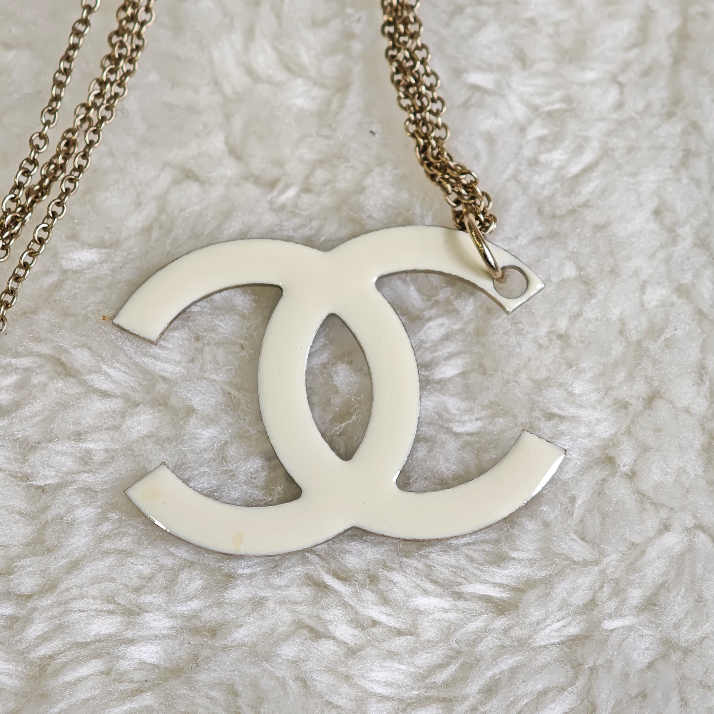 Chanel Reversible Double CC Logo Necklace [Pre-Owned]