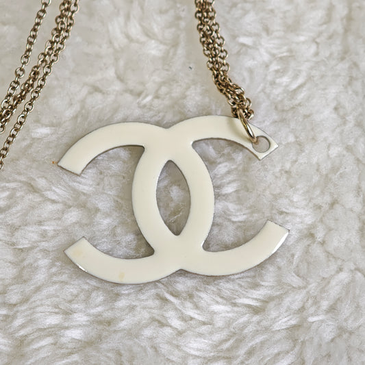 Chanel Reversible Double CC Logo Necklace [Pre-Owned]