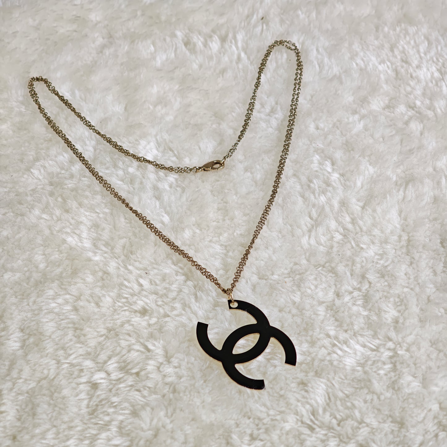 Chanel Reversible Double CC Logo Necklace [Pre-Owned]