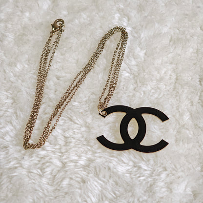 Chanel Reversible Double CC Logo Necklace [Pre-Owned]