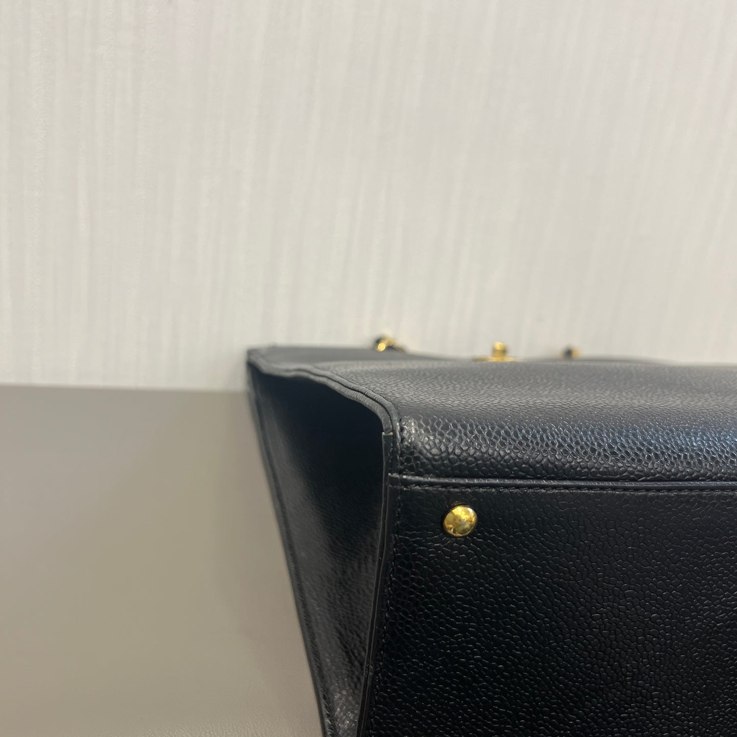 Chanel Caviar Leather Piano Flap Bag [Pre-Owned]