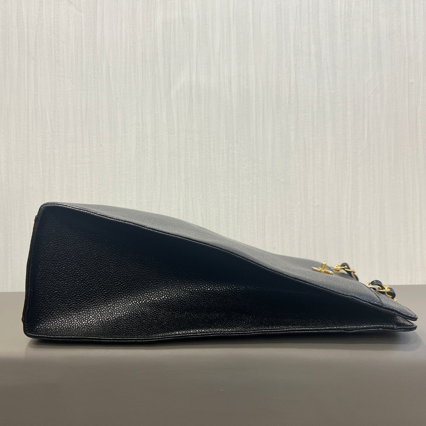 Chanel Caviar Leather Piano Flap Bag [Pre-Owned]