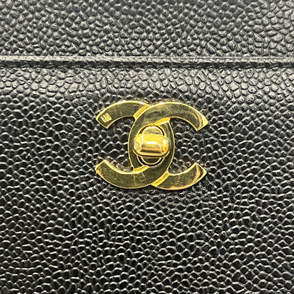 Chanel Caviar Leather Piano Flap Bag [Pre-Owned]