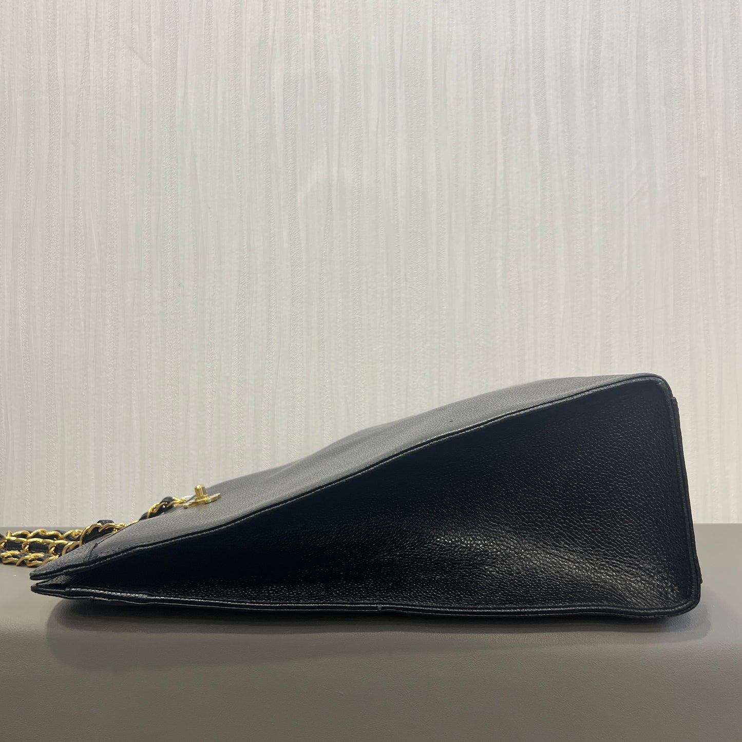 Chanel Caviar Leather Piano Flap Bag [Pre-Owned]