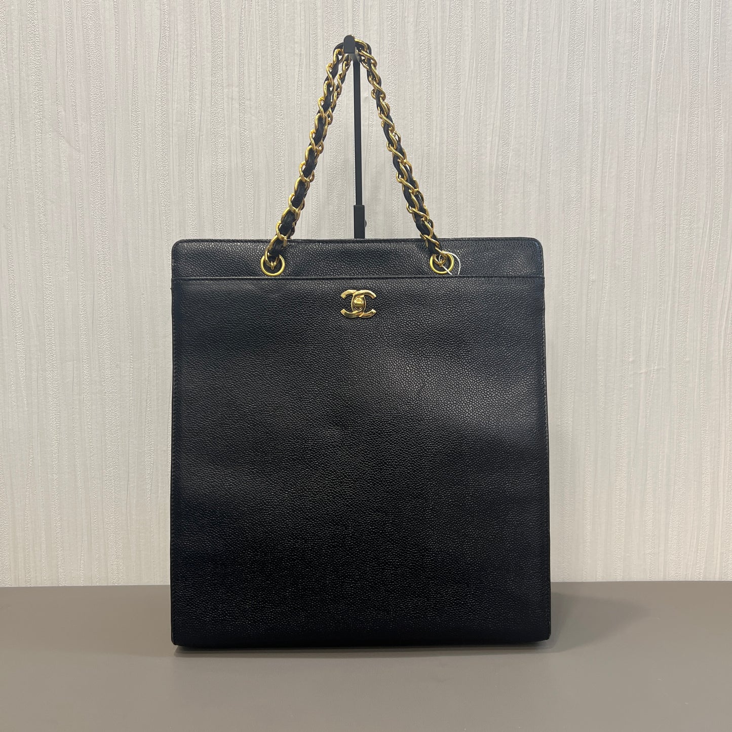 Chanel Caviar Leather Piano Flap Bag [Pre-Owned]