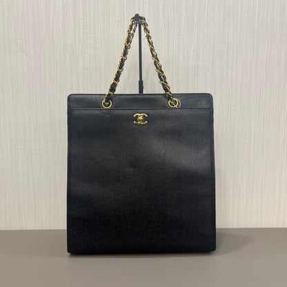 Chanel Caviar Leather Piano Flap Bag [Pre-Owned]