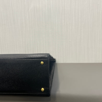 Chanel Caviar Leather Piano Flap Bag [Pre-Owned]