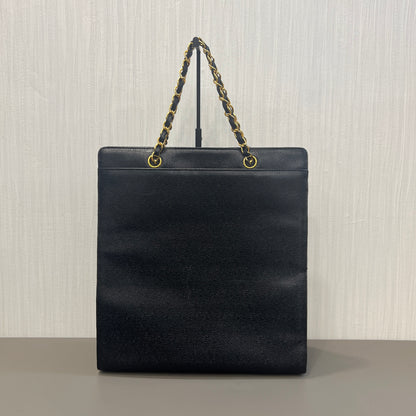 Chanel Caviar Leather Piano Flap Bag [Pre-Owned]