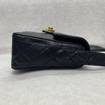 Chanel Black & Gold Square Flap Bag [Pre-Owned]