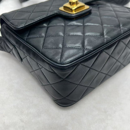 Chanel Black & Gold Square Flap Bag [Pre-Owned]