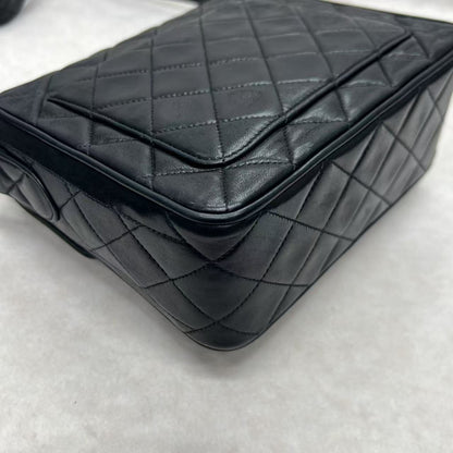Chanel Black & Gold Square Flap Bag [Pre-Owned]