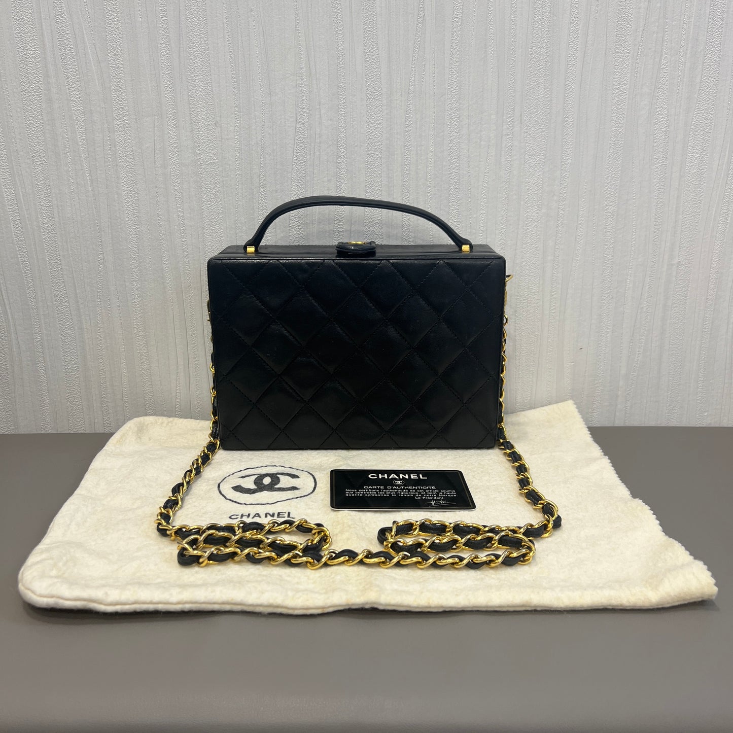 Chanel Classic Hard Box Clutch Bag [Pre-Owned]