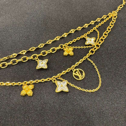 路易威登水晶叠层金手镯（二手）