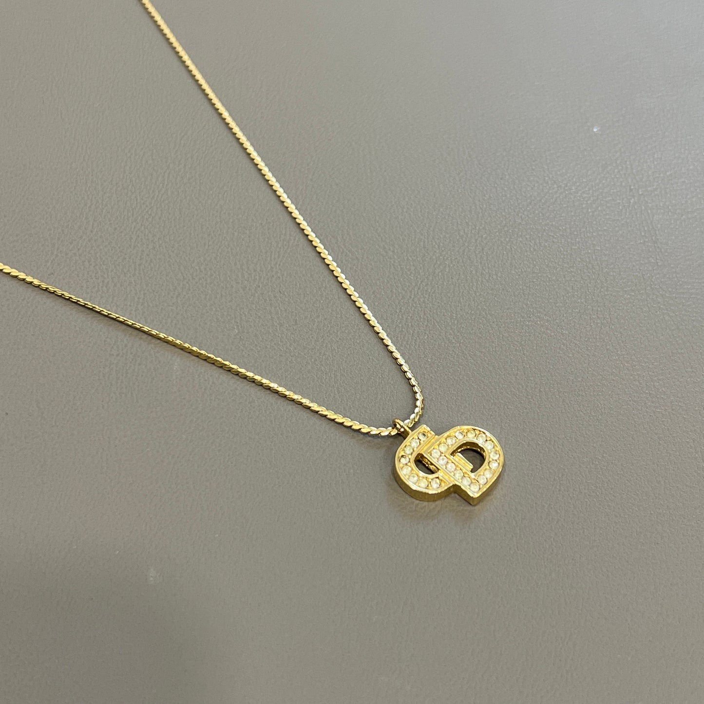 Dior CD Logo Necklace [Pre-Owned]