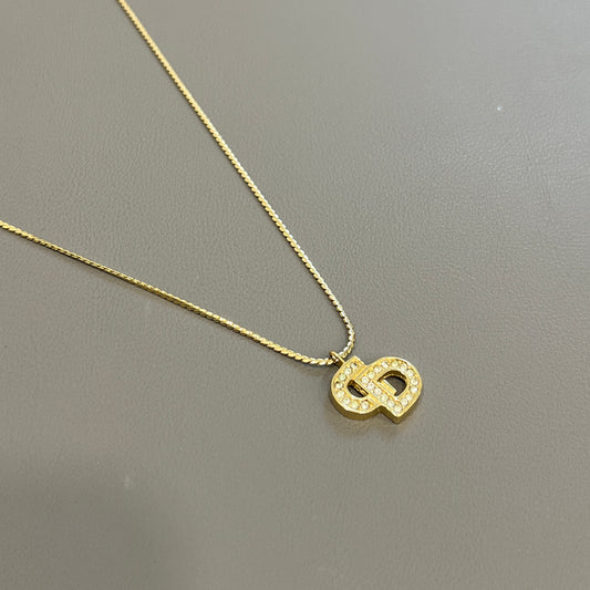 Dior CD Logo Necklace [Pre-Owned]