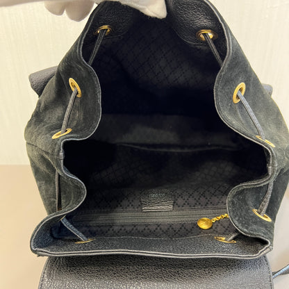 Gucci 竹节绒面革双肩包 [二手]