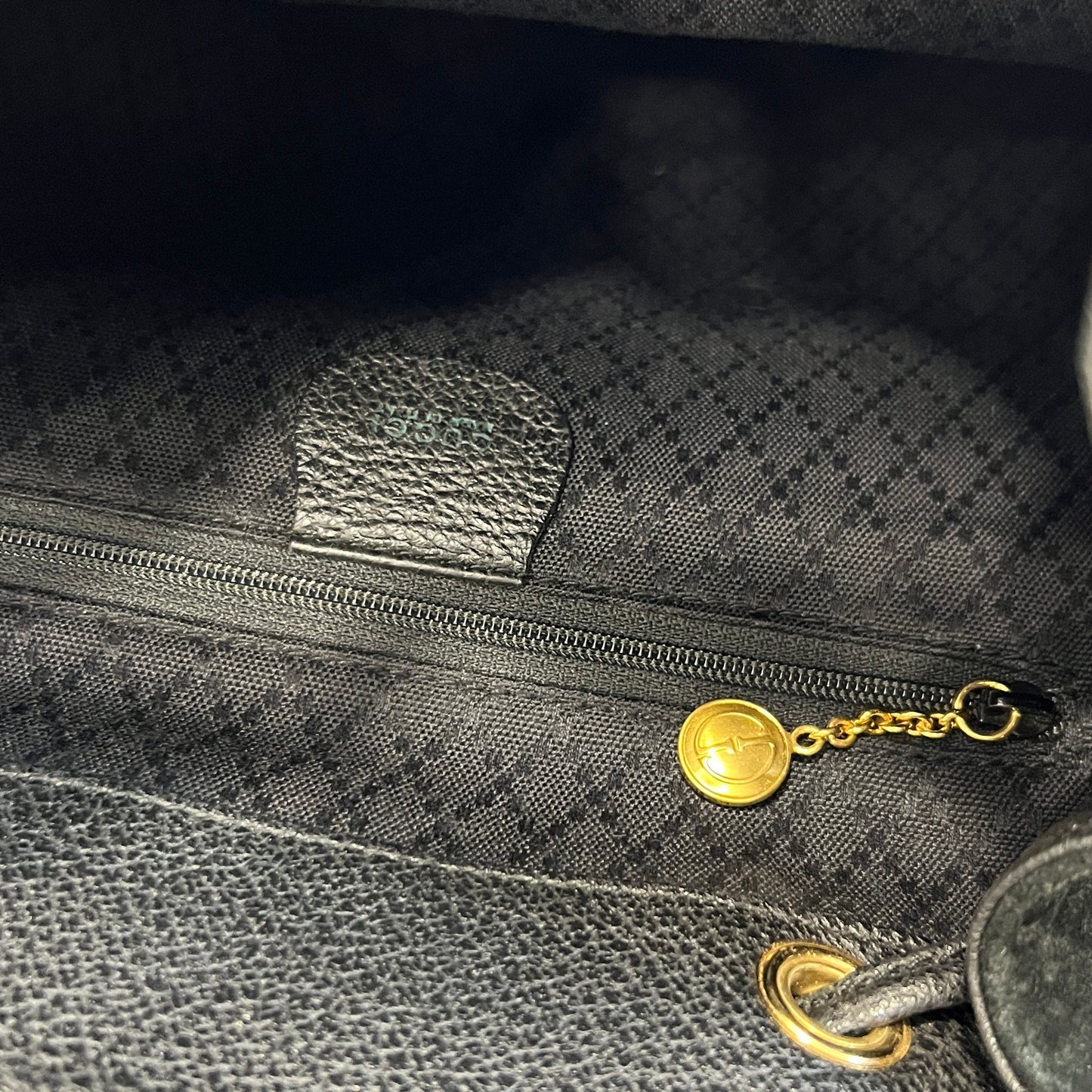 Gucci 竹节绒面革双肩包 [二手]