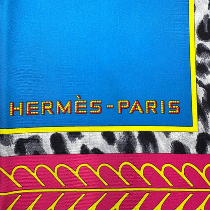 Hermès 90 真丝围巾“Selles à Housse”[二手]