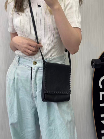 YSL ステッチディテール エンベロープバッグ【中古】