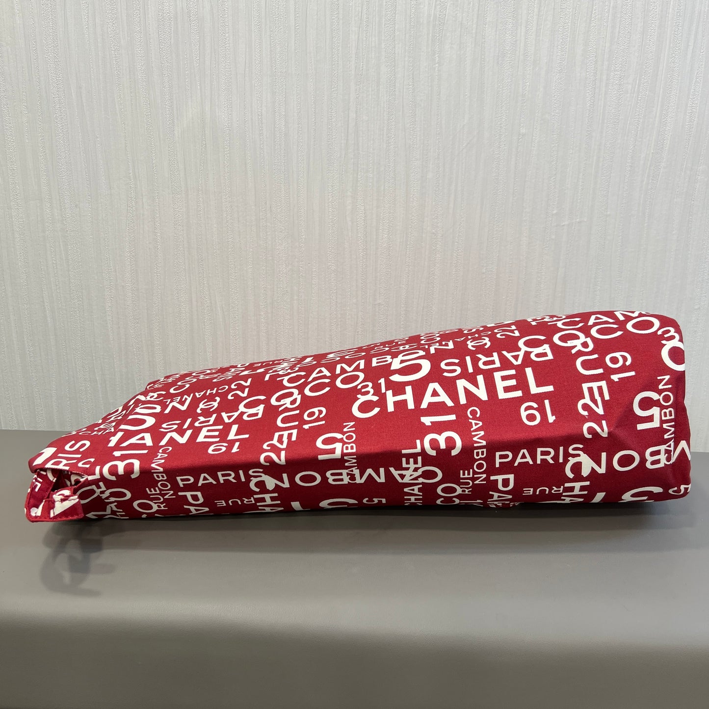Chanel Red Canvas Shoulder Bag [Pre-Owned]