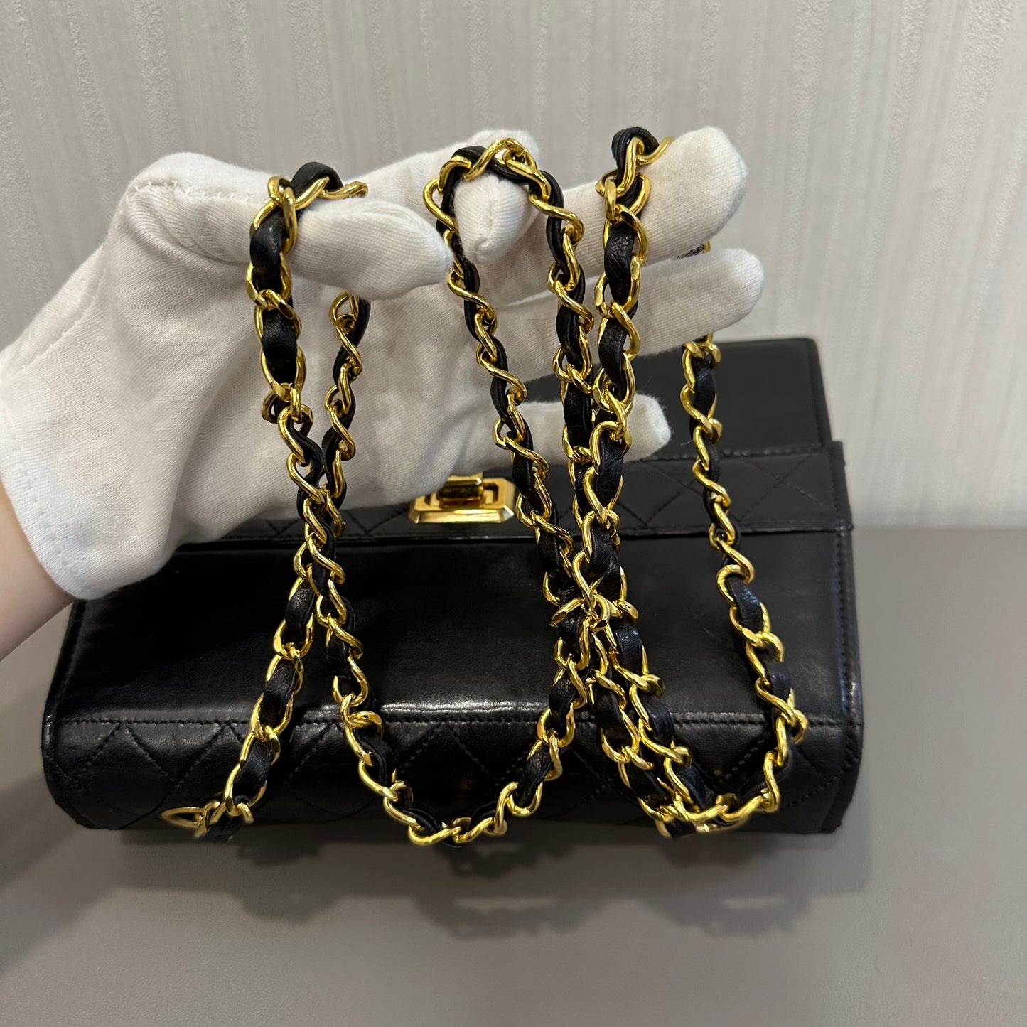 CHANEL Trapezoid Chain Bag [Pre-Owned]