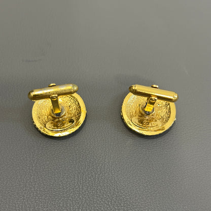 CHANEL Vintage Gold Cufflinks [Pre-Owned]
