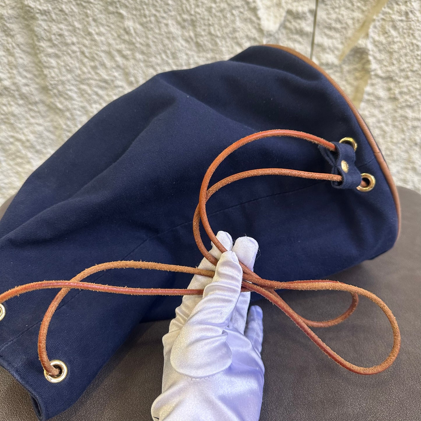HERMES キャンバス バケットバッグ【中古】