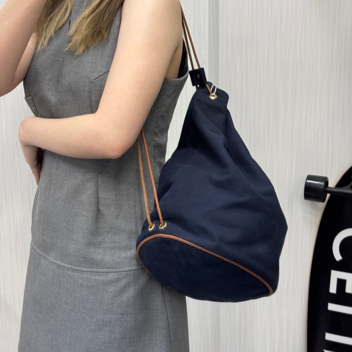 HERMES キャンバス バケットバッグ【中古】