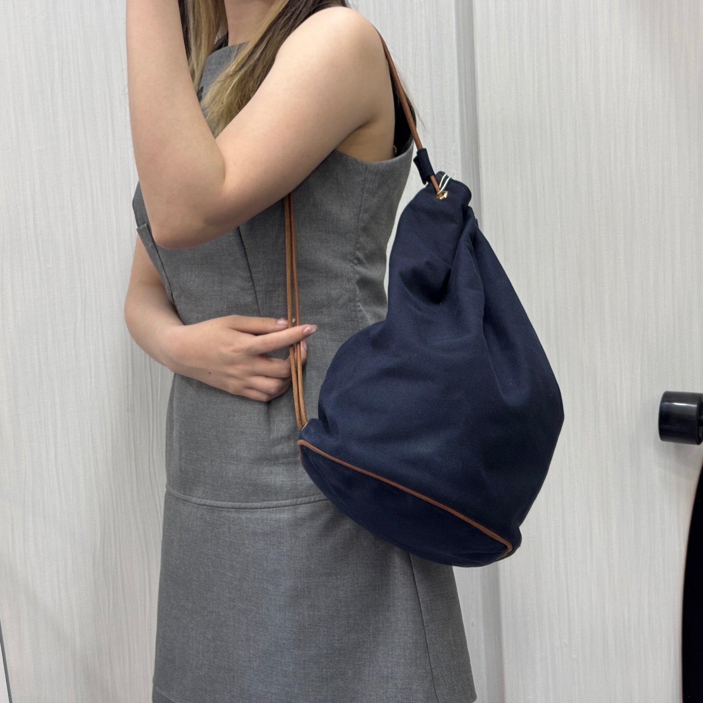 Hermès Canvas Bucket Bag [Pre-Owned]