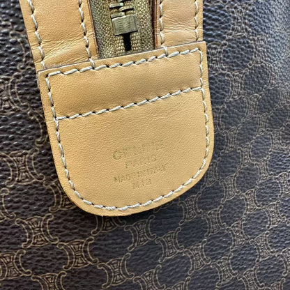 CELINE Macadam Monogram Boston Handbag [Pre-Owned]