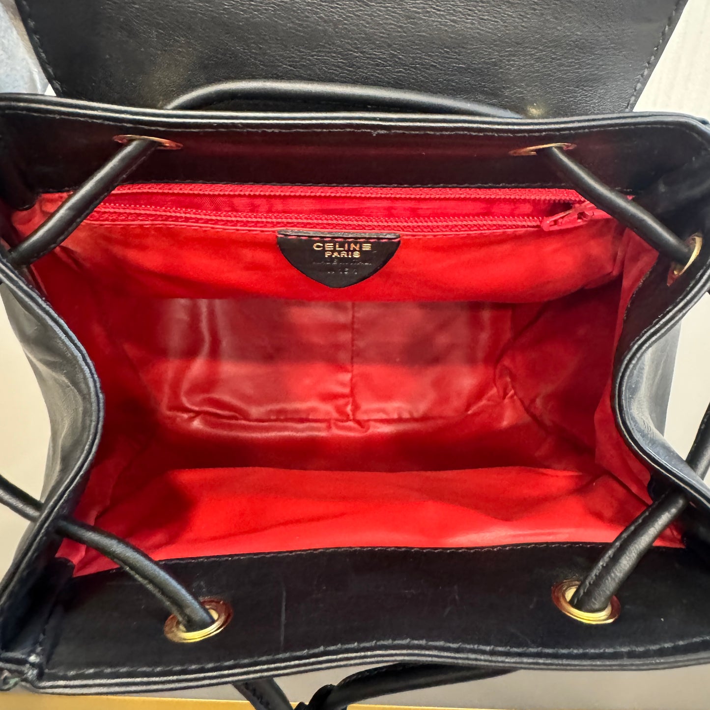 Celine Leather Backpack [Pre-Owned]