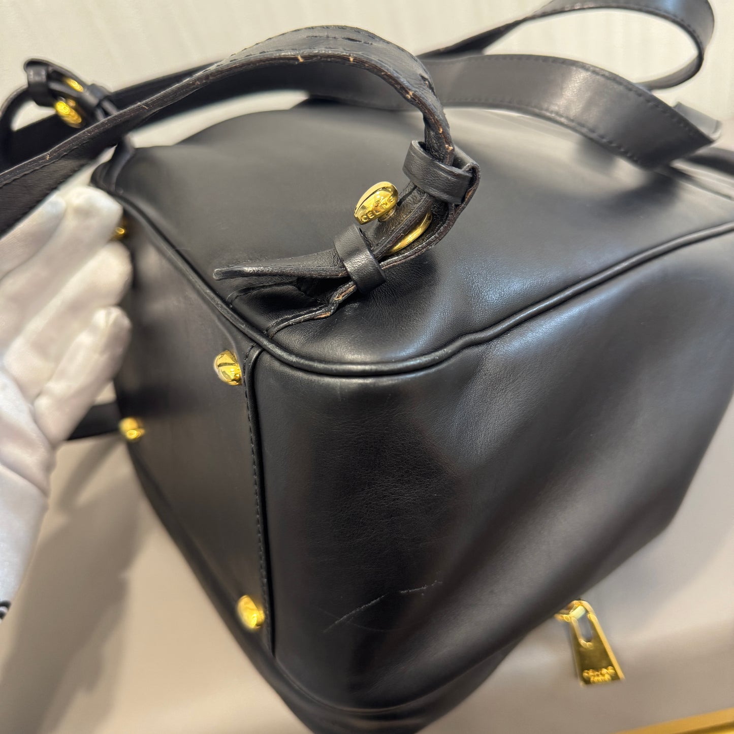 Celine Leather Backpack [Pre-Owned]