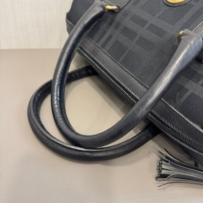 BURBERRY Horseferry Monogram Boston Bag [Pre-Owned]