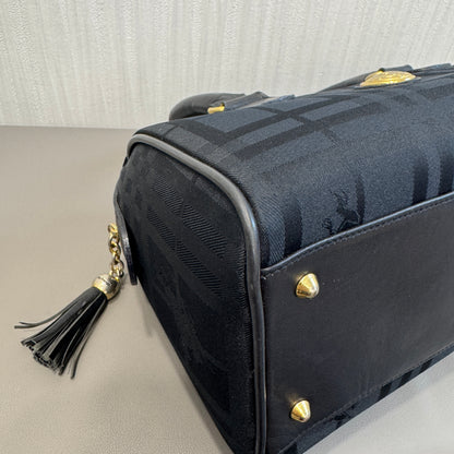 BURBERRY Horseferry Monogram Boston Bag [Pre-Owned]
