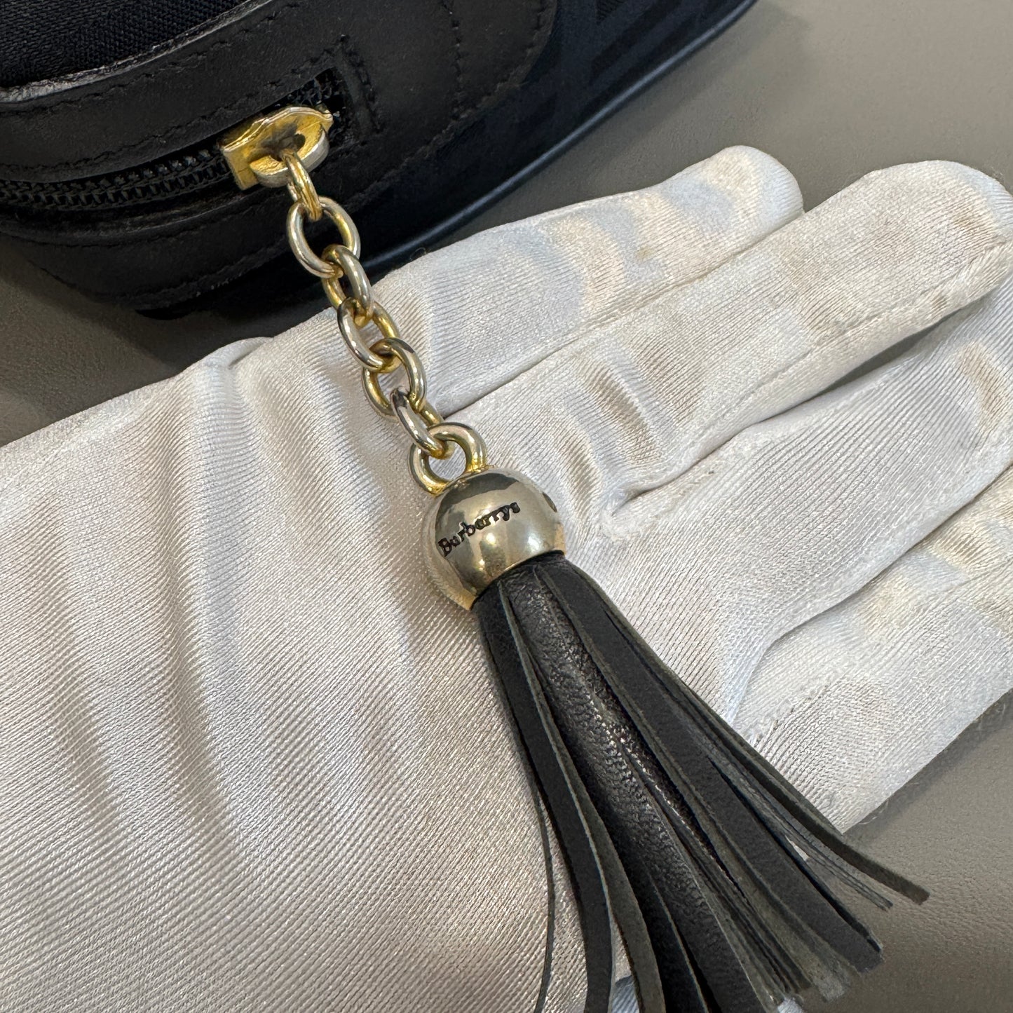 BURBERRY Horseferry Monogram Boston Bag [Pre-Owned]