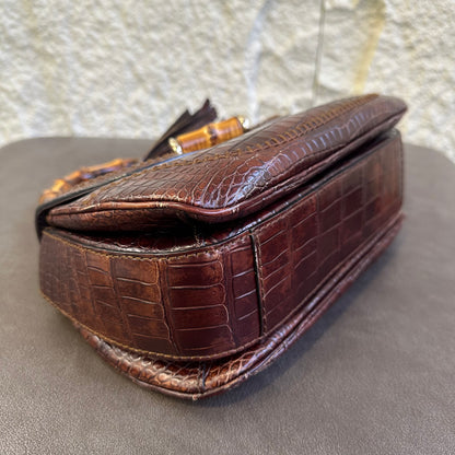 グッチ バンブー トップハンドルバッグ【中古】