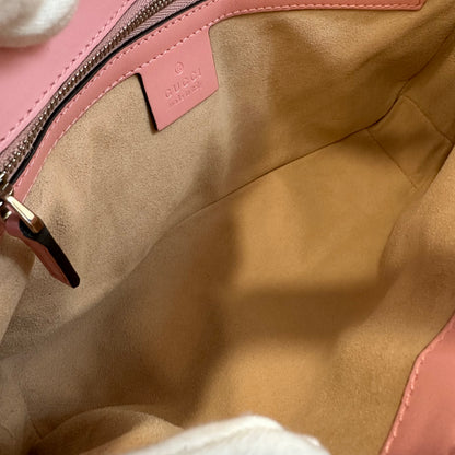 GUCCI 粉色银色 Marmont 25 单肩包 [二手]