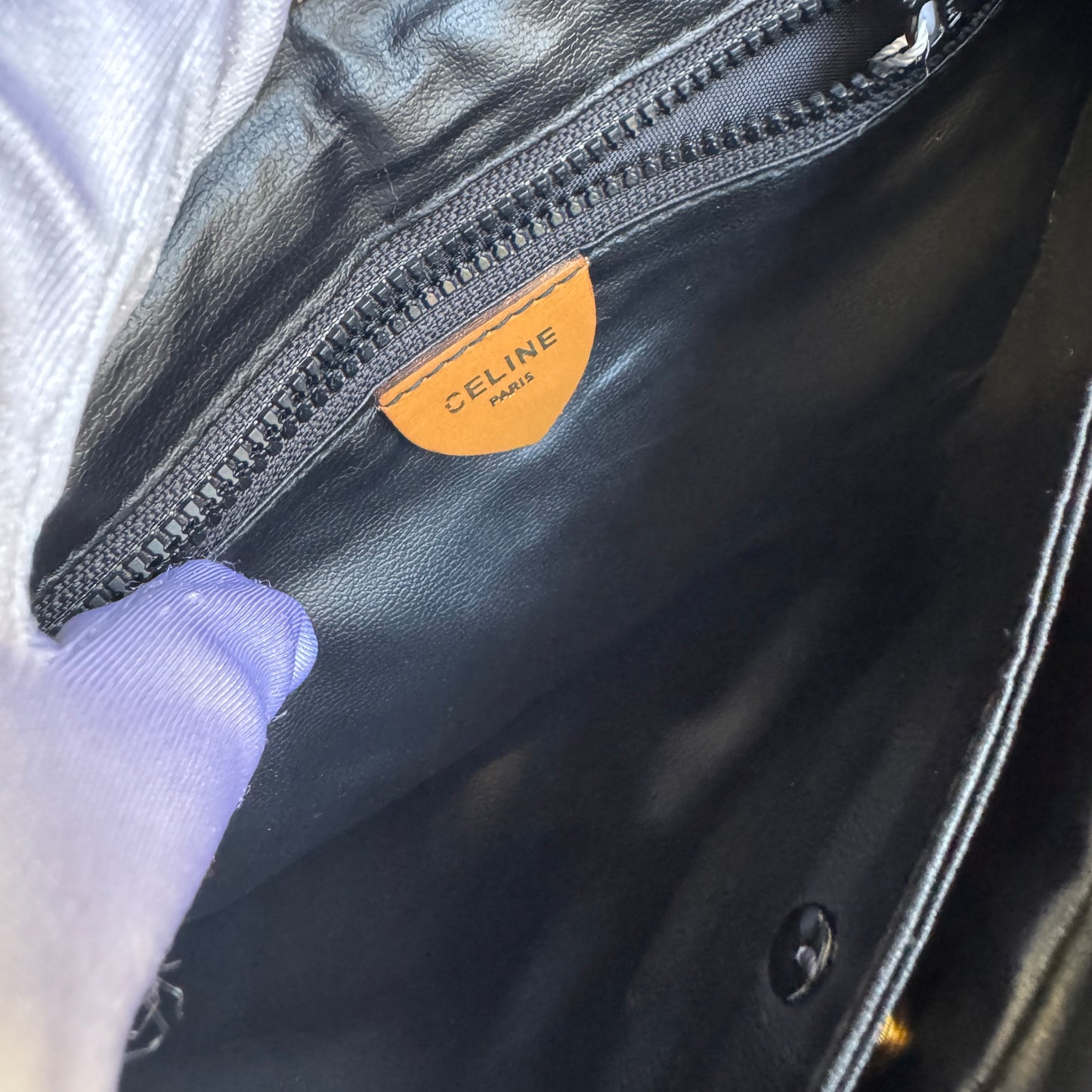 CELINE マカダム クラッチバッグ【中古】