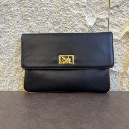 CELINE マカダム クラッチバッグ【中古】