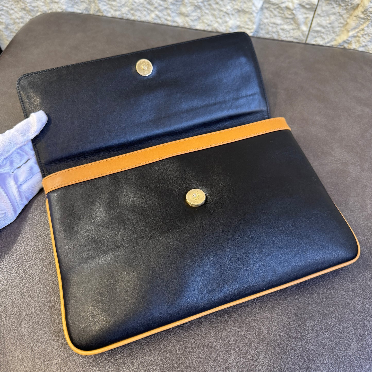 CELINE マカダム クラッチバッグ【中古】