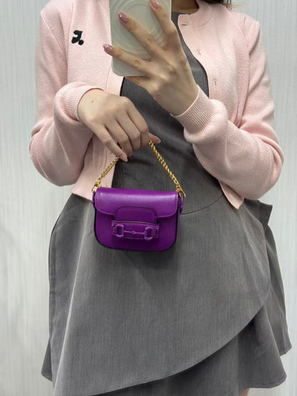 GUCCI Purple Mini Crossbody Bag [Pre-Owned]